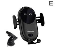 (Black with suction cup) Phone Holder for S11 Car Wireless Charger Airs Outlet Bracket