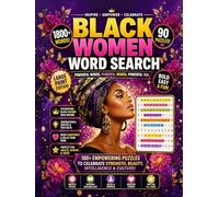 Black Women Word Search for Adults and Seniors : Bold and Easy Edition: Relaxing Large Print Puzzles Celebrating Heritage, Education, History, ... (Black Word Search Book Collections)