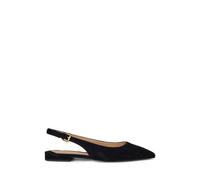 Black Zapato destalonado plano Londyn de ante EU 38.5