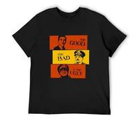 Blackadder T-Shirt The Good The Bad and The Ugly Baldrick Parody tee Sillytees Mens T Shirt 100% Cotton Size S