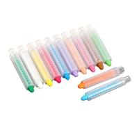 Blackboard Chalk - 26 x 13 x 2 cm Dustless Lápices, Washable Drawing Sticks | Titanium Dioxide ABS Holder Set 215 g, 12 piezas Colored Craft Chalk Enhances Creative Art Play For Kids At School