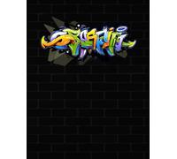 Blackbook Graffiti Sketchbook: Blank Book for Sketching, Drawing, Painting or Doodling. Art Book for Graffiti Artists, Kids, Students and Adults - ... with Brick Wall Frame For Drawing 200 Pages