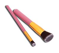 BlackBoss Brochas para sombra de ojos, 2 unidades, color rosa