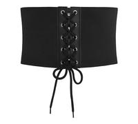 BlackButterfly 14 CM Ancho Elástico Corsé Cintura Cinturón (Negro, M)
