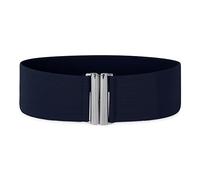 BlackButterfly 7.5 CM Ancho Elástico Cintura Cinturón (Azul Oscuro, 3XL)