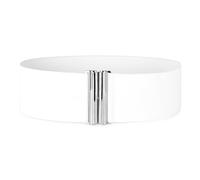 BlackButterfly 7.5 CM Ancho Elástico Cintura Cinturón (Blanco, 4XL)