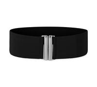 BlackButterfly 7.5 CM Ancho Elástico Cintura Cinturón (Negro, XXL)
