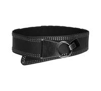 BlackButterfly Ancho Elástico Metal Con tachuelas Gancho cruzada Cinturón (Negro, S)