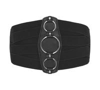 BlackButterfly Cinturón Corsé Mujer Anillas 18 cm, Negro, S