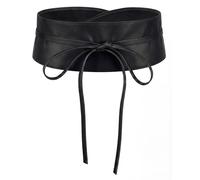 BlackButterfly Cinturón Obi Mujer para Anudar, Negro, Talla única