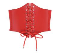 BlackButterfly Elástico Halloween Cosplay Costume Cintura Atar Cinturón elástico Corsé Cinturón (Rojo, L)