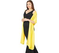 BlackButterfly Gasa Chal Mantón Pañuelo De Cachemir Boda Dama De Honor (Amarillo, Talla única)