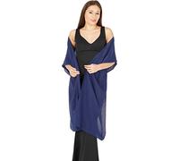 BlackButterfly Gasa Chal Mantón Pañuelo De Cachemir Boda Dama De Honor (Azul Oscuro, Talla única)