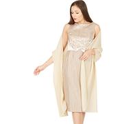 BlackButterfly Gasa Chal Mantón Pañuelo De Cachemir Boda Dama De Honor (Oro Champán, Talla única)