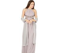 BlackButterfly Gasa Chal Mantón Pañuelo De Cachemir Boda Dama De Honor (Plata, Talla única)
