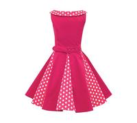 BlackButterfly Niñas 'Alexia' Vestido de Lunares Vintage Años 50 (Rosa, 7-8 años)