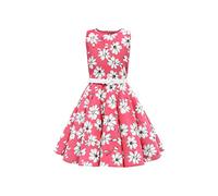 BlackButterfly Niñas 'Audrey' Vestido Vintage Años 50 Daisy (Floral Rosa, 11-12 años)