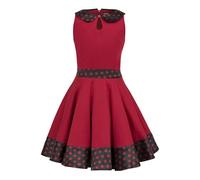 BlackButterfly Niñas 'Zoey' Vestido De Lunares Vintage Años 50 (Rojo, 9-10 años)