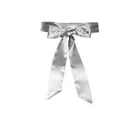 BlackButterfly Satén Cinta Comtirón Boda Dama De Honor (Plata, 5W / 175L)