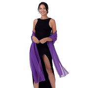 BlackButterfly Satén Sedoso de novia Boda Fiesta de noche Chal Pashmina Capa (Índigo, 60CM X 240CM)