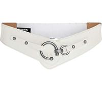 BlackButterfly Vintage Ajustable cruzada Elástico Cintura Cinturón (Blanco, M)