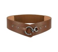 BlackButterfly Vintage Ajustable cruzada Elástico Cintura Cinturón (Marrón claro, S)