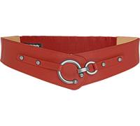 BlackButterfly Vintage Ajustable cruzada Elástico Cintura Cinturón (Rojo, M)