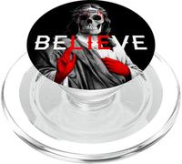 Blackcraft Anticristo Jesús Cráneo Creer a Satanás Ateo. PopSockets PopGrip para MagSafe