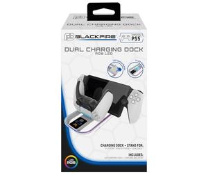 BLACKFIRE Dual CHARGINGDOCK PSPORTAL+DUALS RGB PS5