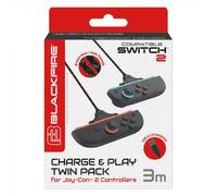 Blackfire Pack 2 Cables Play&Charge para Mandos Joy-Con 2 de Nintendo Switch 2
