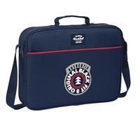 Blackfit8 AUTHENTIC - Cartera Extraescolares, Tejido Reciclable, Maletín Portatodo, Bandolera, Cómoda y Versátil, Calidad y Resistencia, 38x6x28 cm, Color Azul Marino