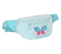 Blackfit8 Blackfit8-842243446 Riñonera Mariposa 23X12X9Cm, Color Azul Celeste, Talla única (SAFTA 842243446)