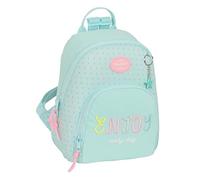 Blackfit8 ENJOY - Mini Mochila para Uso Diario, Ideal para Niños de Diferentes Edades, Cómoda y Versátil, Calidad y Resistencia, Tejido Reciclable, 25x13x30 cm, Color Verde Menta Pastel
