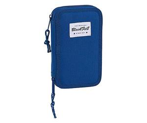 Blackfit8 Estuche Escolar con 28 Útiles Incluidos Oxford, 125x40x195mm, Azul Oscuro