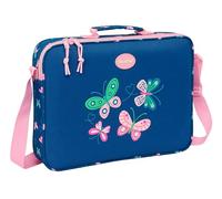 BLACKFIT8 MARIPOSAS - Cartera Extraescolares, Maletín Portatodo, Bandolera, Cómoda y Versátil, Calidad y Resistencia, 38x6x28 cm