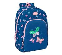 BLACKFIT8 MARIPOSAS - Mochila Escolar, Adaptable a Carro, Ideal para Niños de Diferentes Edades, Cómoda y Versátil, Calidad y Resistencia