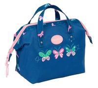 BLACKFIT8 Mariposas - Neceser con Asas, Neceser Infantil, Adaptable a Carro, Ideal para Niños de 5 a 14 Años, Cómodo y Versátil, Calidad y Resistencia, 26.5x12.5x17.5 cm