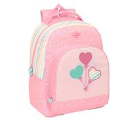 Blackfit8 - Mochila Adaptable Carro Adaptable a Carro, Mochila, Ideal para Niños de Diferentes Edades, Tejido Reciclable, Cómoda y Versátil, Calidad y Resistencia, 32x15x42 cm, Color Rosa