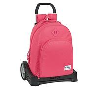 Blackfit8 Mochila SAFTA 305 Espalda Ergonómica con Carro SAFTA Evolution Fresa, 320x150x420mm, Rosa