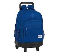 Blackfit8 Mochila Safta Escolar con Carro Incluido y Espalda Acolchada Oxford, 330x220x450mm