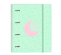 BLACKFIT8 Carpeta 4 anillas Moon – A4, 100 hojas, 27x3.5x32 cm, Verde