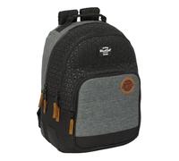BLACKFIT8 OLD SCHOOL - Mochila Doble Adaptable Carro, Tejido Reciclable, Ideal para Niños de Diferentes Edades, Cómoda y Versátil, Calidad y Resistencia, 32x15x42 cm