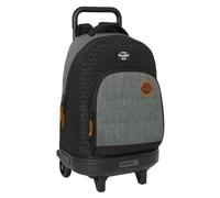 BLACKFIT8 Old School - Mochila Grande con Ruedas, Compacta, Extraíble, Ideal para Niños de Diferentes Edades, Cómoda y Versátil, Calidad y Resistencia, 33x22x45 cm