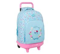 BLACKFIT8 PÉTALOS - Mochila Grande con Ruedas, Compacta, Extraíble, Ideal para Niños de Diferentes Edades, Cómoda y Versátil, Calidad y Resistencia, 33x22x45 cm