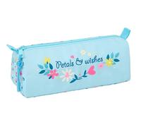 BLACKFIT8 PÉTALOS - Portatodo con cremallera y compartimiento, Estuche Infantil, Estuche Niño, Ideal para Niños en Edad Escolar, Cómodo y Versátil, Calidad y Resistencia, 21x7x8 cm