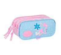 BLACKFIT8 Smile - Portatodo Triple Big, Estuche Infantil, Estuche Niño, Ideal para Niños en Edad Escolar, Cómodo y Versátil, Calidad y Resistencia, 21.5x8x10 cm