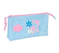 BLACKFIT8 SMILE - Portatodo Triple, Estuche Infantil, Estuche Niño, Ideal para Niños en Edad Escolar, Cómodo y Versátil, Calidad y Resistencia, 22x3x12 cm