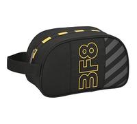 BlackFit8 Zone - Neceser Escolar Infantil Mediano con Asa, Neceser Infantil, Adaptable a Carro, Fácil Limpieza, Cómodo y Versátil, Calidad y Resistencia, 26x12x15 cm, Color Negro