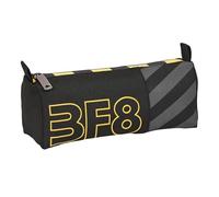 Blackfit8 ZONE - Portatodo, Tejido Reciclable, Estuche Infantil, Estuche Niño, Ideal para Niños en Edad Escolar, Cómodo y Versátil, Calidad y Resistencia, 21x7x8 cm, Color Negro