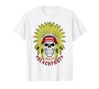 Blackfoot Native American Warrior Art Ropa indígena Camiseta